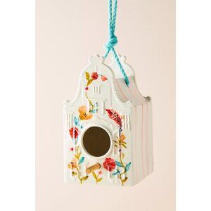 NWT Anthropologie Home Alice Floral Birdhouse Porcelain SOLD OUT NEW
